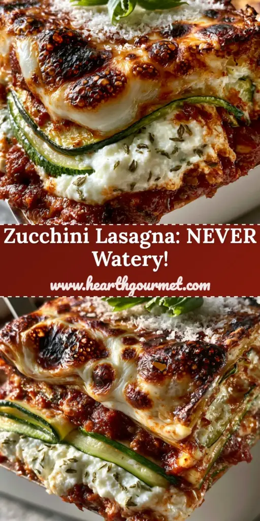 Zucchini Lasagna: The Ultimate Guide to a Firm, No-Sog Low-Carb Masterpiece 4 A thick, vertical slice of zucchini lasagna with blistered mozzarella and vibrant green zucchini ribbons. (zucchini lasagna)