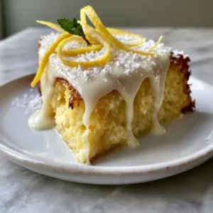 Macro view of Limoncello Ricotta Cake showing the dense golden crumb and creamy pockets of cheese.