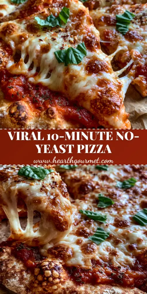 Easy Pizza Recipe: 10-Minute No-Yeast Thin Crust with Dramatic Cheese Stretch 4 A handheld smartphone photo of a 10-minute no-yeast pizza being sliced, showing a dramatic, thick mozzarella cheese stretch. (easy pizza recipe)